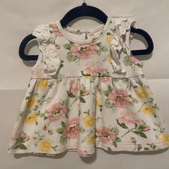 Laura Ashley 2 Piece Floral Pants and Shirt Set 6-9M - Picture 2 of 6